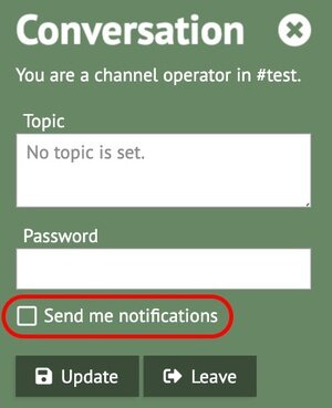Picture of channel settings for desktop notifications